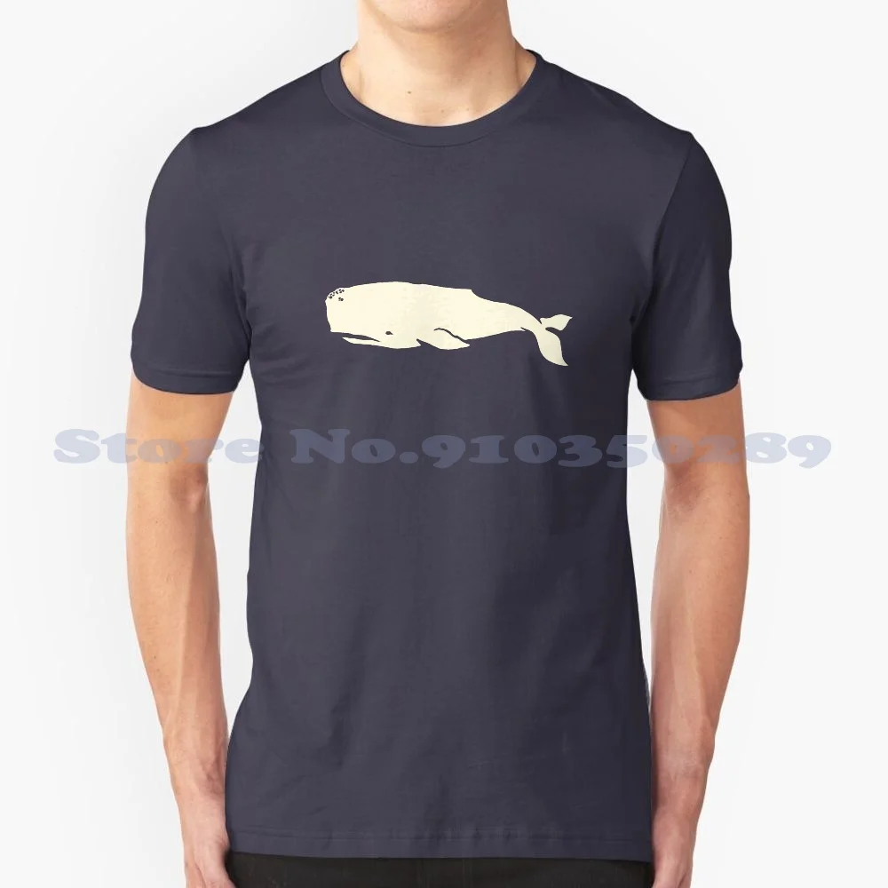 White Whale Cool Design Trendy T-Shirt Tee Dick Whale Melville Gobba Fi Beluga Shark Great White New Bedford Orca