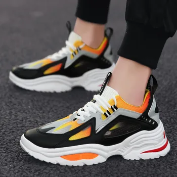 

Spring Autumn Harajuku Sneakers Men Breathable Mesh Casual Shoes Men Cmfortable Fashion Tenis Masculino Adulto Sneakers L-G63-1