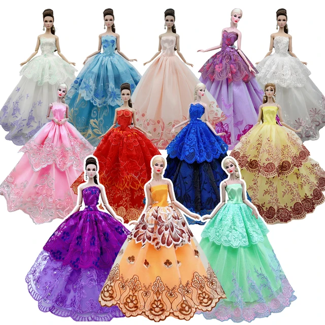 Barbie Accessories Bridal Gown | Wedding Gown Barbie Doll - Fashion  Princess Doll - Aliexpress