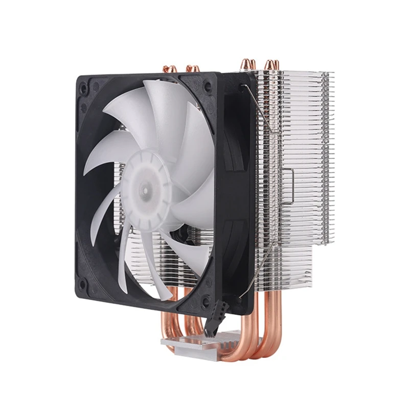 HOT-12Cm 4 тепловая труба 4 Pin одиночный вентилятор с светильник Cpu вентилятор радиатора для Intel 775/1150/1155/1156/1366 для Adm все