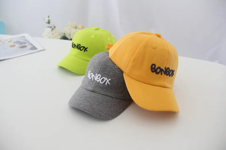Goocheer/ г. стиль, 6 цветов, модная бейсбольная кепка, одноцветные бейсболки для мальчиков с ремешком на липучке