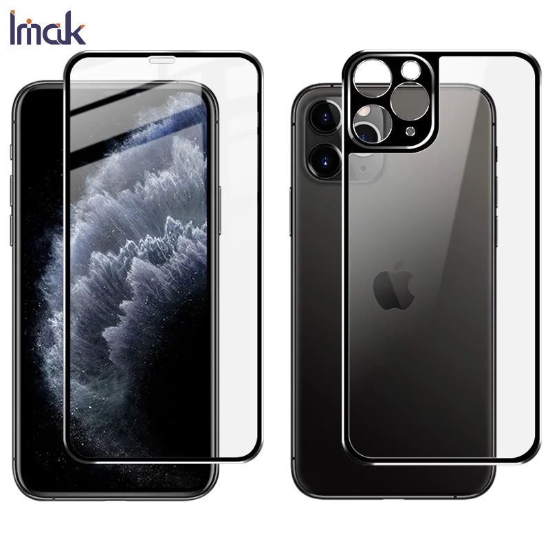 Imak 1 комплект металлическая рамка стекло для Apple iPhone 11 Pro Max закаленное не
