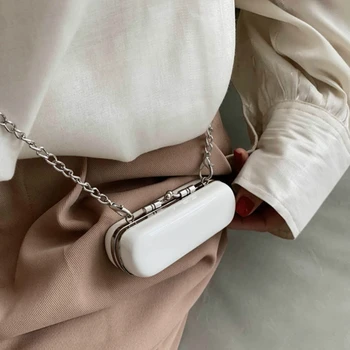 

2020 new mini Lipstick bag PU Box Single Chains Fashion Solid Shoulder Bags Coin luxury handbags women bags designer