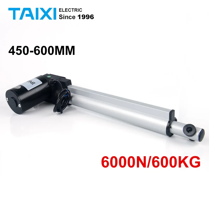 

TAIXI 2000N/200kg 3000N/300kg Centrial Lock Actuator DC Motor Linear Actuator 450mm 500mm 550mm 600mm Stroke Aluminum Alloy