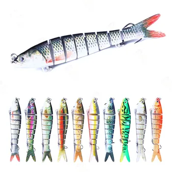 

Isca Robotica Swimming Lures Fishing Luya Knotty Fish 13.7cm Plastic Bionic Hard Bait Sea Fishing Fake Lure