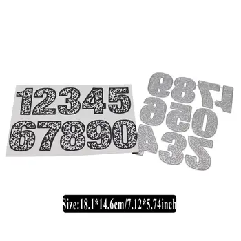 

Creative Big Number Cutting Dies for Card Making, URYKE Die Cuts Stencil Metal Pattern Template for DIY Embossing Scrapbooking