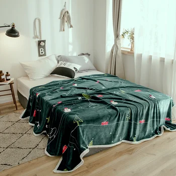 

Nordic Style Blanket Throw Lightweight Bed Blanket Microfiber Polyester Fleece Super Soft Cozy Luxury Queen King Twin 79"X91"