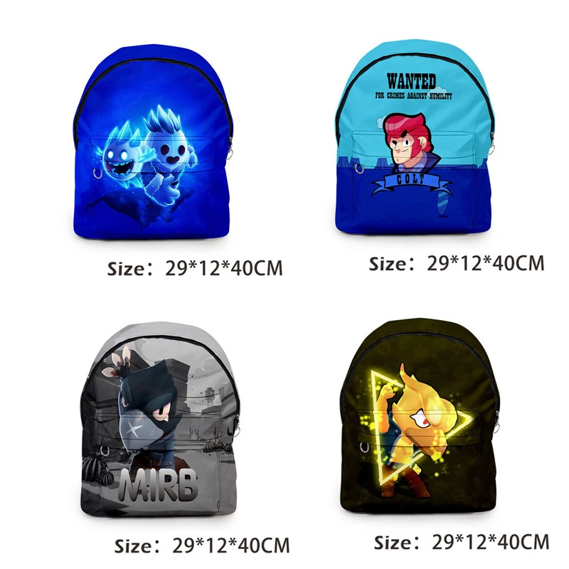 Star Crow Game Cartoon Heroes School Bag Figure Model Spike Shelly Leon PRIMO MORTIS Birthday Gifts for Boys Girls Kids photo