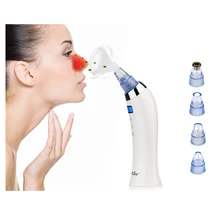 Средство для удаления угрей с 4 сменными головками, вакуумное отшелушивающее устройство для удаления омертвевшей кожи и акне, домашний спа-инструмент для ухода за лицом