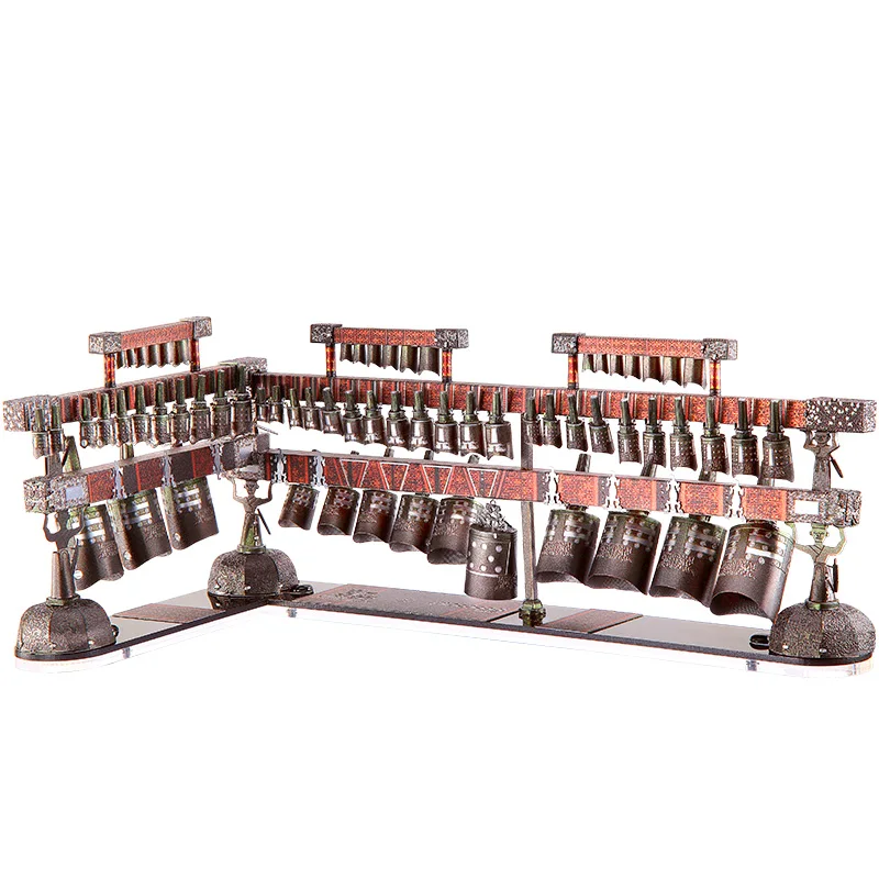

Piececool 3D Metal Puzzle CHIME-BELLS FROM THE TOMB OF MARQUIS YI OF ZENG STATE Model kits DIY Laser Cut Assemble Jigsaw Toy