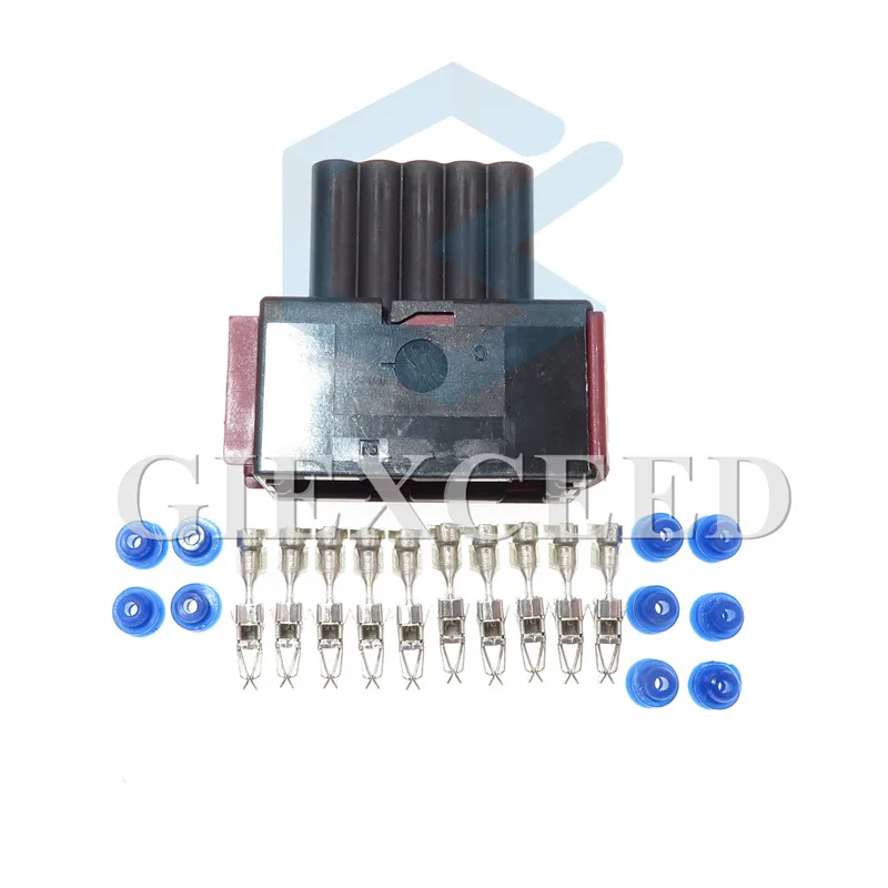 2 комплекта 10 Pin 1-967240-1 авто фары разъем лампы автомобиля Headight световая розетка с клеммами и уплотнениями для Buick peugeot