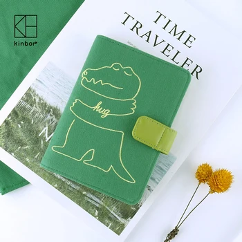 

2020 Kinbor Cute Schedule Notebook Efficiency Manual Fabric Embroidered Hand Notebook A6 Hand Account Calendar Notepad