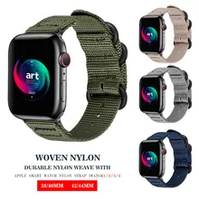 Подходит для apple watch серии 4/3/2/1 нейлоновый гибкий дышащий сменный ремешок спортивный серии с цветный рисунком и классической застежкой