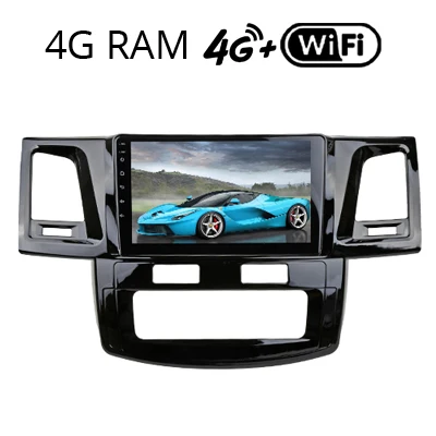 Hilux Auto AC 4G Sinosmart Android 8,1 автомобиль для Toyota Hilux Fortuner 2010- gps навигация радио 2din 2.5D ips/QLED экран - Цвет: Hilux Auto AC 4G