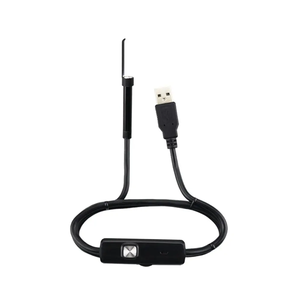 Профессиональный USB HD визуальный эндоскоп для чистки ушей с короткой ручкой, инструмент для чистки ушей из ПВХ, ресинн, Ушная ложка, забота о здоровье, новинка