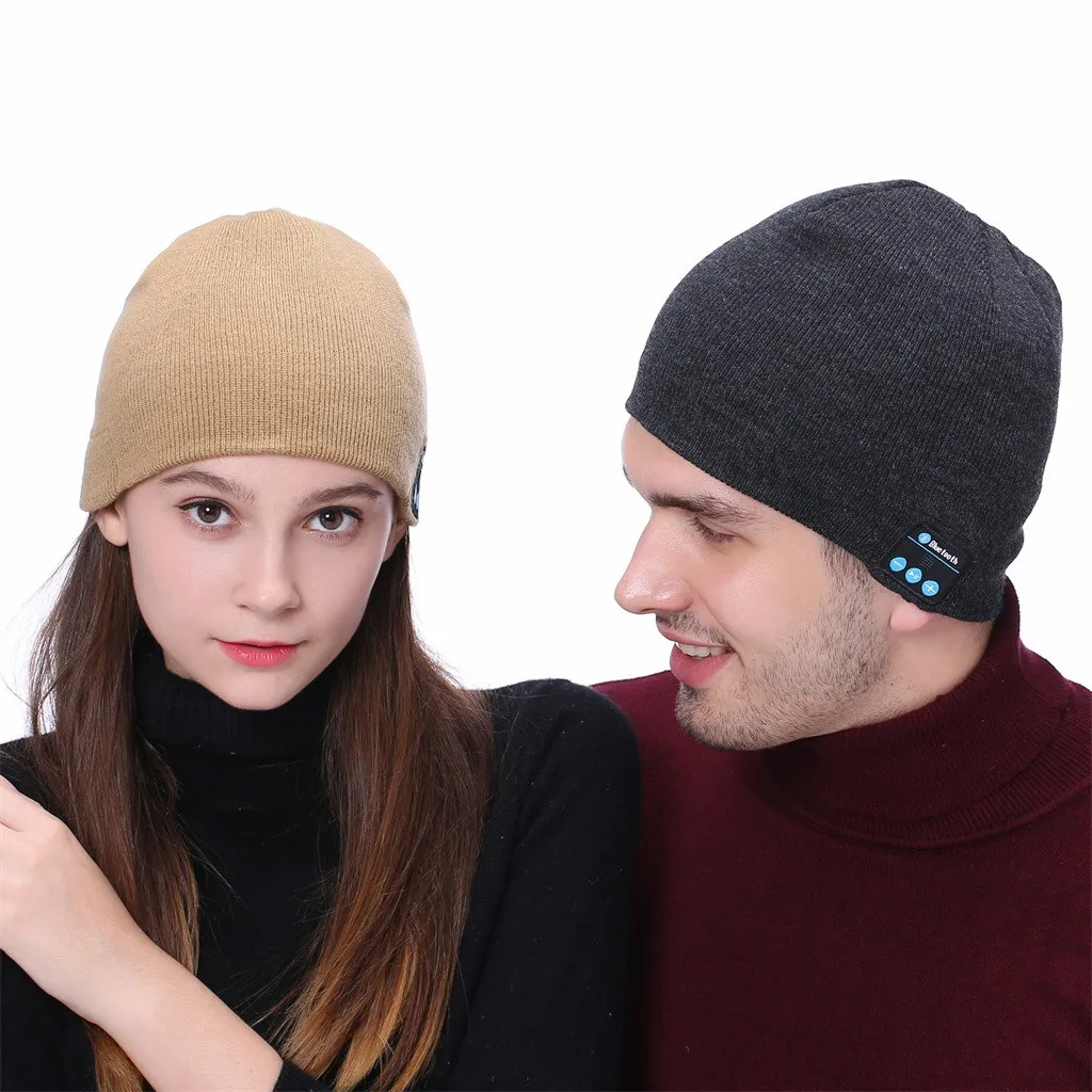 Осенне-зимний мужской и женский Bluetooth мигающий пуловер, шапка, модная утолщенная шапка# XM