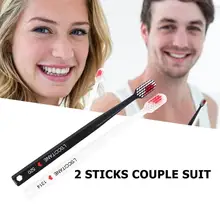 2 шт. антибактериальная зубная щетка для чистки полости рта с сердечком, Мягкая зубная щетка для взрослых, отличная прочная зубная щетка для тела и волос PBT, уход за зубами