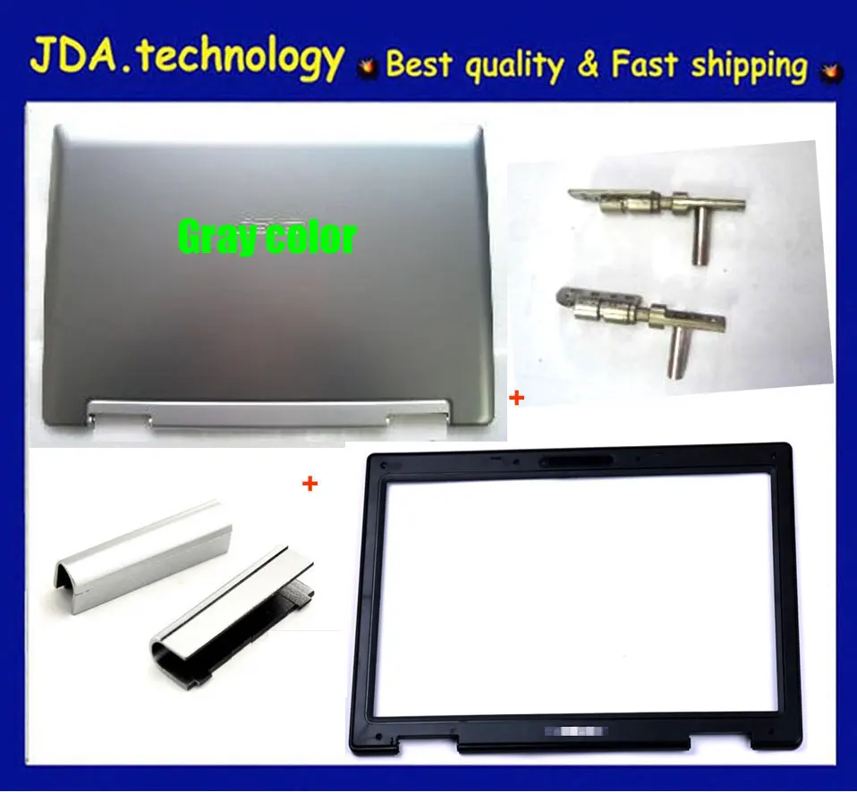 Wellendorff новые/оригинальные ЖК-Чехлы для ASUS A8 A8J A8H A8F A8S Z99 Z99F Z99S задняя крышка+ передняя рамка+ набор петель+ крышка петли, серый - Color: LCD AB hinge cover