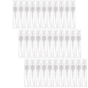 

120Pcs Transparent Empty Spray Bottles 3Ml Plastic Mini Refillable Container Empty Cosmetic Containers