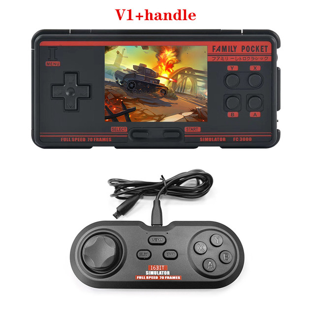 FC3000 V2 IPS Handheld Game Console Video Gaming Console with 4000+ Retro Games 10 Simulator Pocket Game Player IPS Screen
