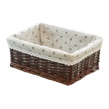 

Sundries Storage Basket Wicker Basket Kitchen Sorting Basket Washing Clothes Storage Basket for Storage Use Daisy Style