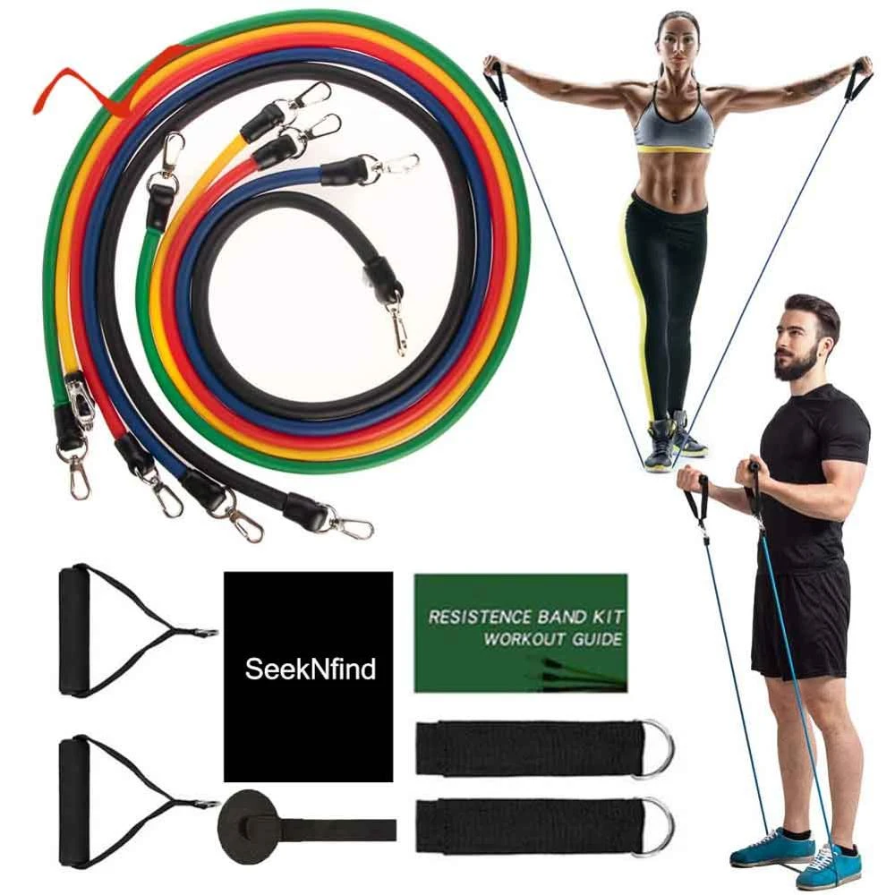 17Pcs/Set Latex Resistance Bands Set Yoga Exercise Fitness Band Rubber Loop 17Pcs/Set Latex Resistance Bands Set Yoga Exercise Fitness Band Rubber Loop