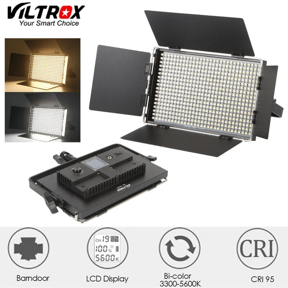 Viltrox VL-40T 540 светодиодный студийный видео 3200K-5600K тонкий двухцветная Кольцевая