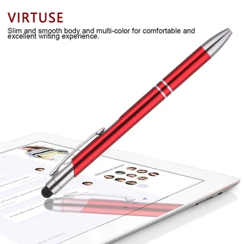 

11 Color Ballpoint Metal Touch Screen Pen Universal Stylus Pen Tablet Pen With Pen Clip for Tablet iPad Cell Phone Writing