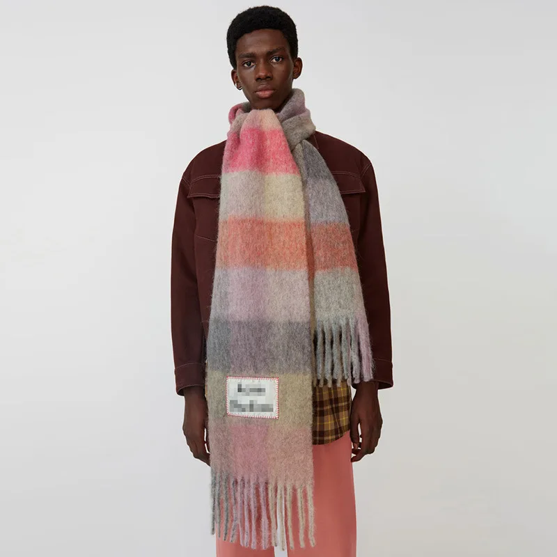 New 2021 AC studios men and women winter scarf Shawl Shawl warm shawl women cashmere blanket cashmere scarf neck scarf