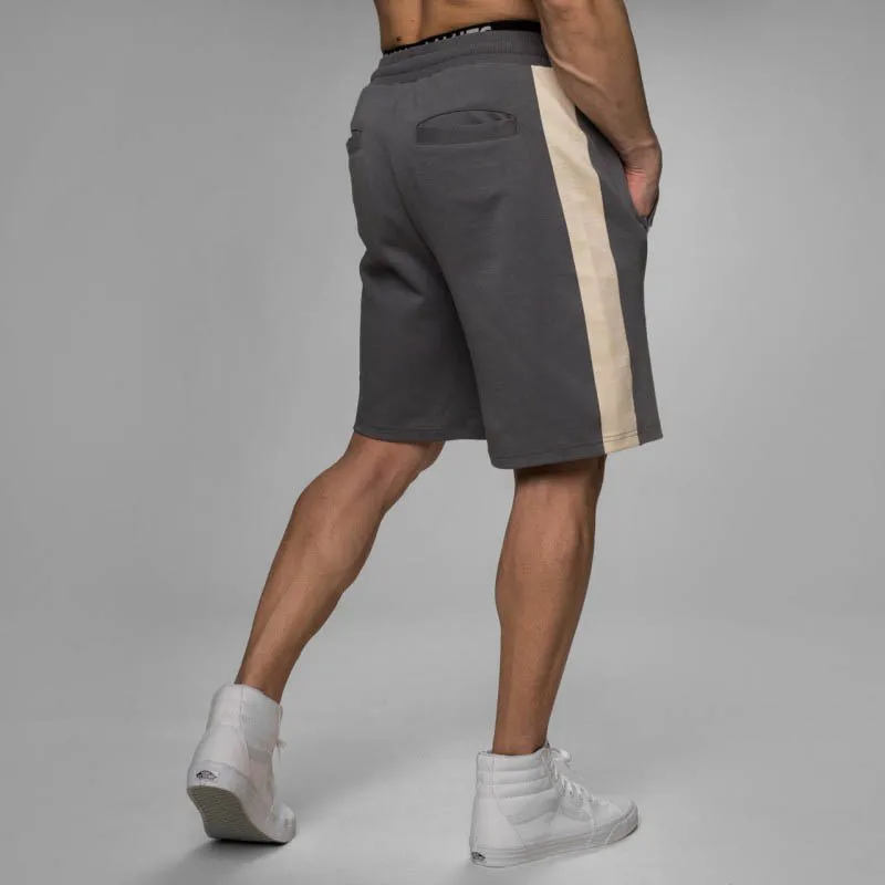 Мужские повседневные шорты для спортзала, фитнеса, дышащие, бодибилдинга, хлопковые, модные, свободные, до колен, мужские, для бега, для тренировок, короткие спортивные штаны