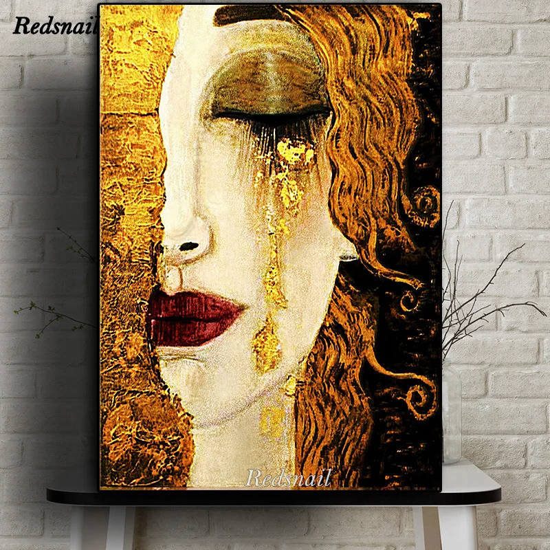 Diamant Embroidery Gustav Klimt Tear Abstract 5D puzzle diy Diamond Painting full Square/Round Drill Mosaic Wall Art EE1049 | Дом и сад