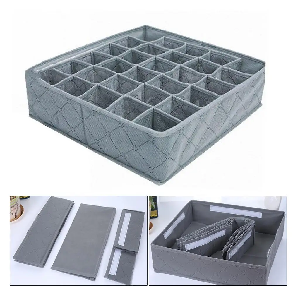 Charcoal Undercloth Organizer Moisture Or Smell Absorbing For Closet Drawer 30 Cells Storage Box Foldable |