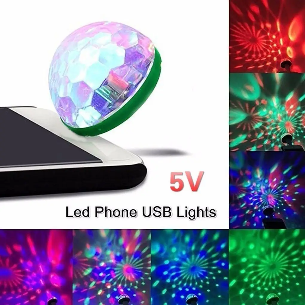 

Mini USB LED Disco DJ Stage Light Portable Family Party Ball Colorful Light Bar Club Stage Effect Lamp Mobile Phone Lightings