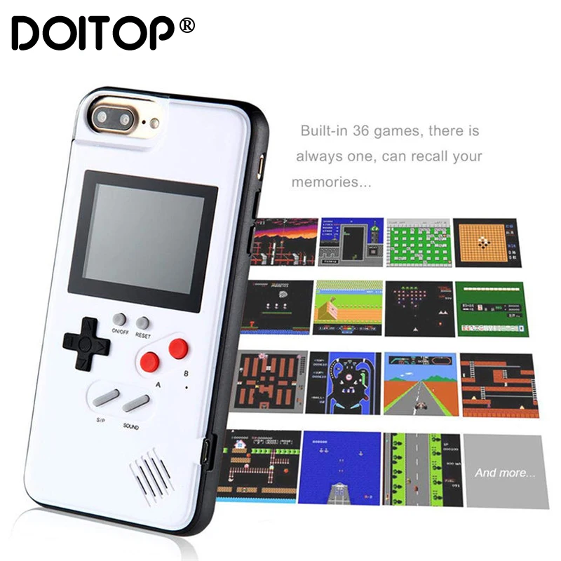 DOITOP Full Color Display Game phone Case for iPhone 6 6S 7 8 Frame Classic Cover Plus X TPU Frame+ PC |