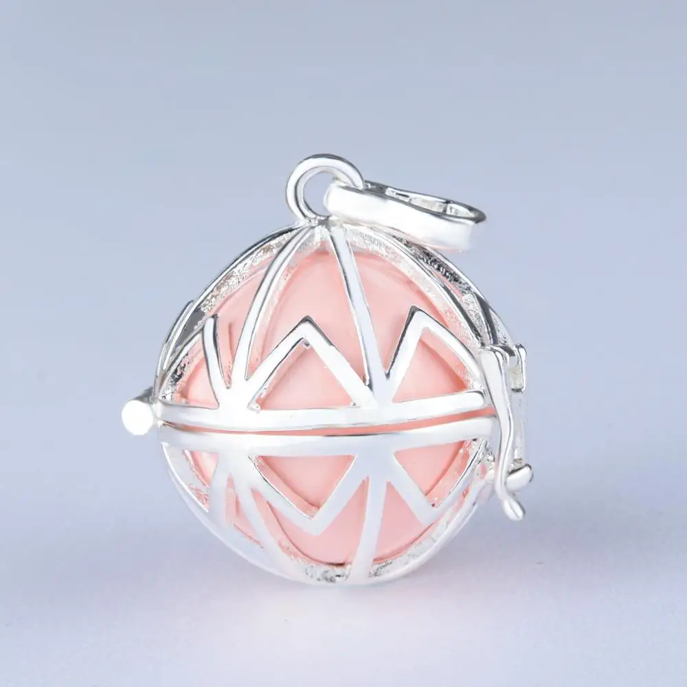 16 мм колокольчик Музыкальный шар клетка медальон ожерелье беременность ожерелье для ароматерапии эфирное масло для беременных женщин