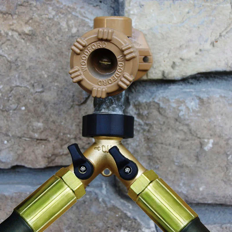Brass 2/4 Way 3/4" Faucet Water Splitter Y-Type Garden Hose Splitter Watering Ta