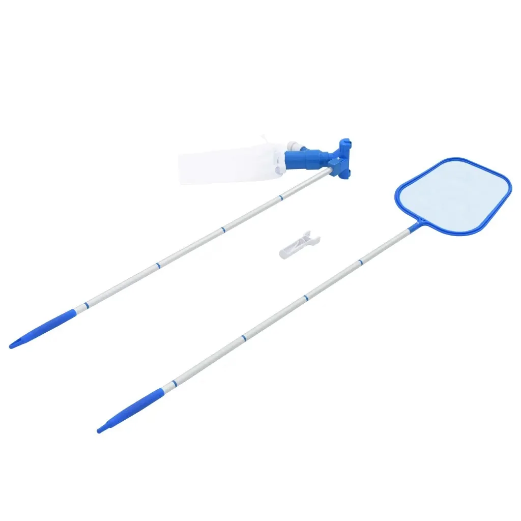 

VidaXL 2 Piece Pool Maintenance Kit ABS Material Multi-Functional Pool Maintenance Kit Suitable For Spa Ponds And Fountains V3