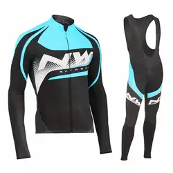 Комплект велосипедной одежды с длинными рукавами Northwave Pro team, тонкий костюм из Джерси, дышащий спортивный велосипед, MTB, одежда для гонок Ropa
