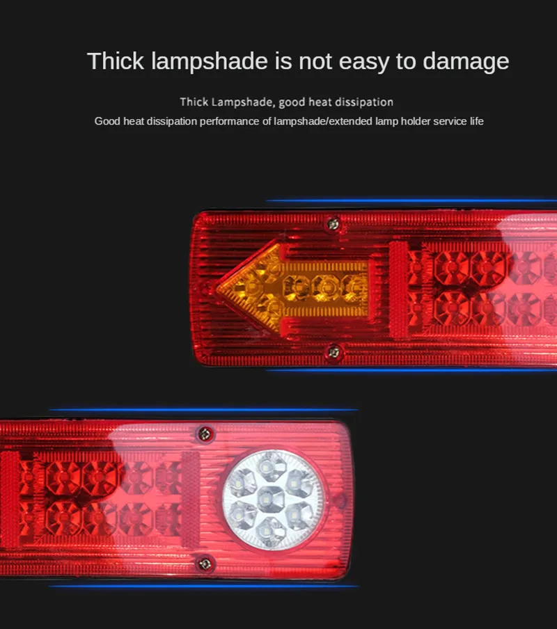 Led Electric Tricycle Tail Light Turn Signal Integrated Light 1Pair 12/48/60/8V Electric Tricycle Accessories