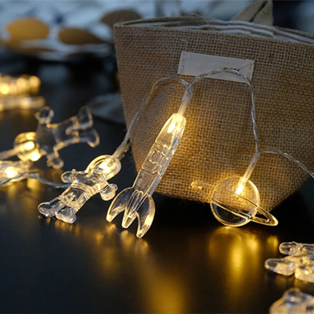 Космическая светодиодная гирлянда для детского душа украшение на Рождество день