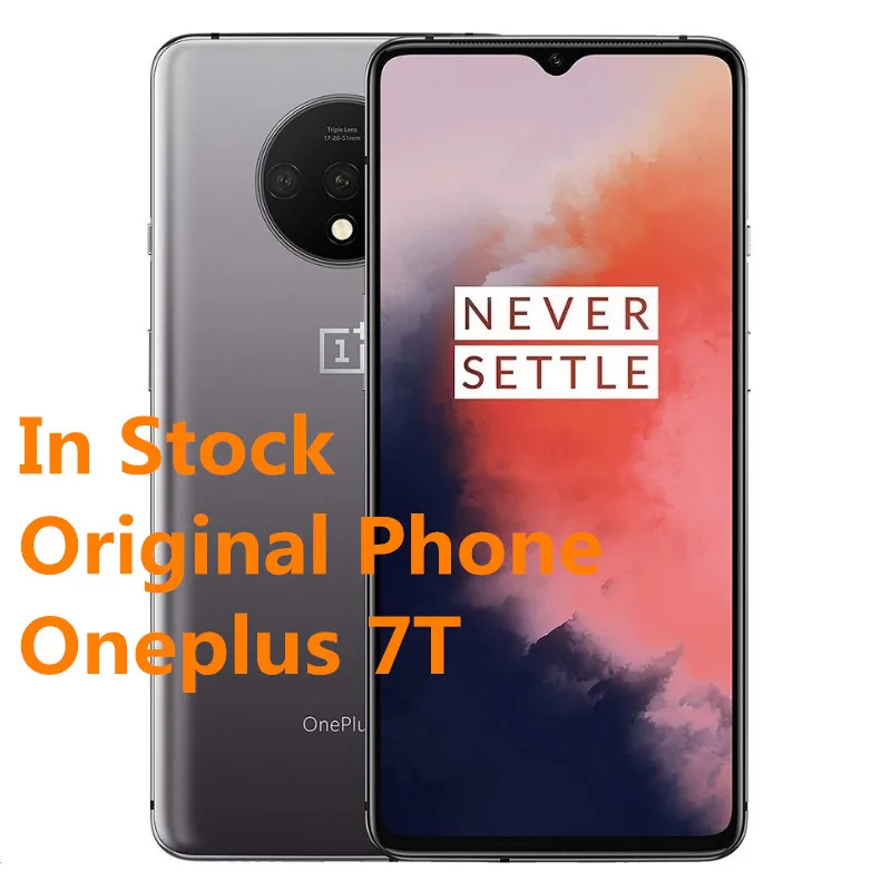 OnePlus 7T смартфон 6,5" Snapdragon 855 Plus, четыре ядра, Android 10,0, 8 Гб ram, 256 ГБ rom, 90 Гц, 48 МП, 30 Вт, Зарядка телефона