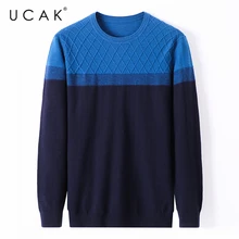 UCAK Brand Striped O-Neck Sweaters Mens Clothes Autumn Winter Fashion Style Streetwear Sweater Homme Casual Pullover Men U1090
