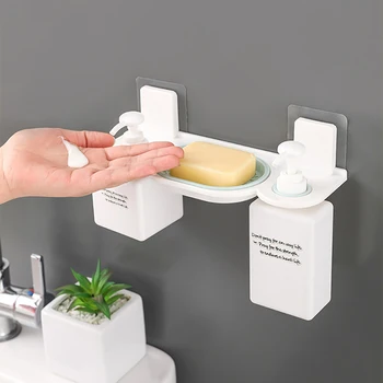 

Bathroom Shelf Adhesive Storage Rack Hooks Kitchen Decoration Corner Shower Bathroom Accessories Set Storage Organizer Rack