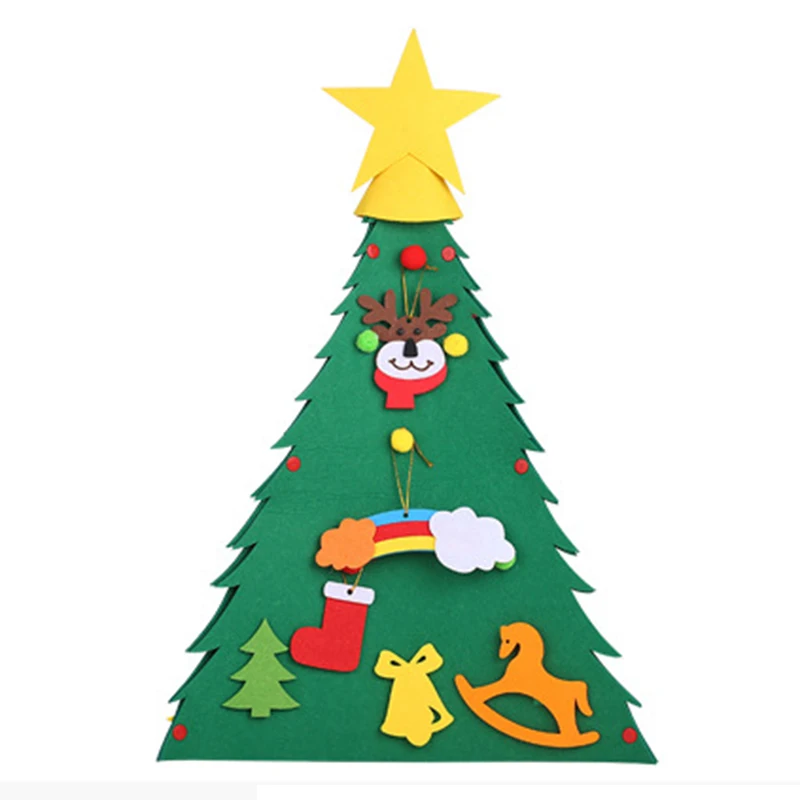 

1*DIY Christmas Tree DIY Puzzle 3D Handmade Christmas Tree Kid Gift Toys New Year Playtime Home Decor