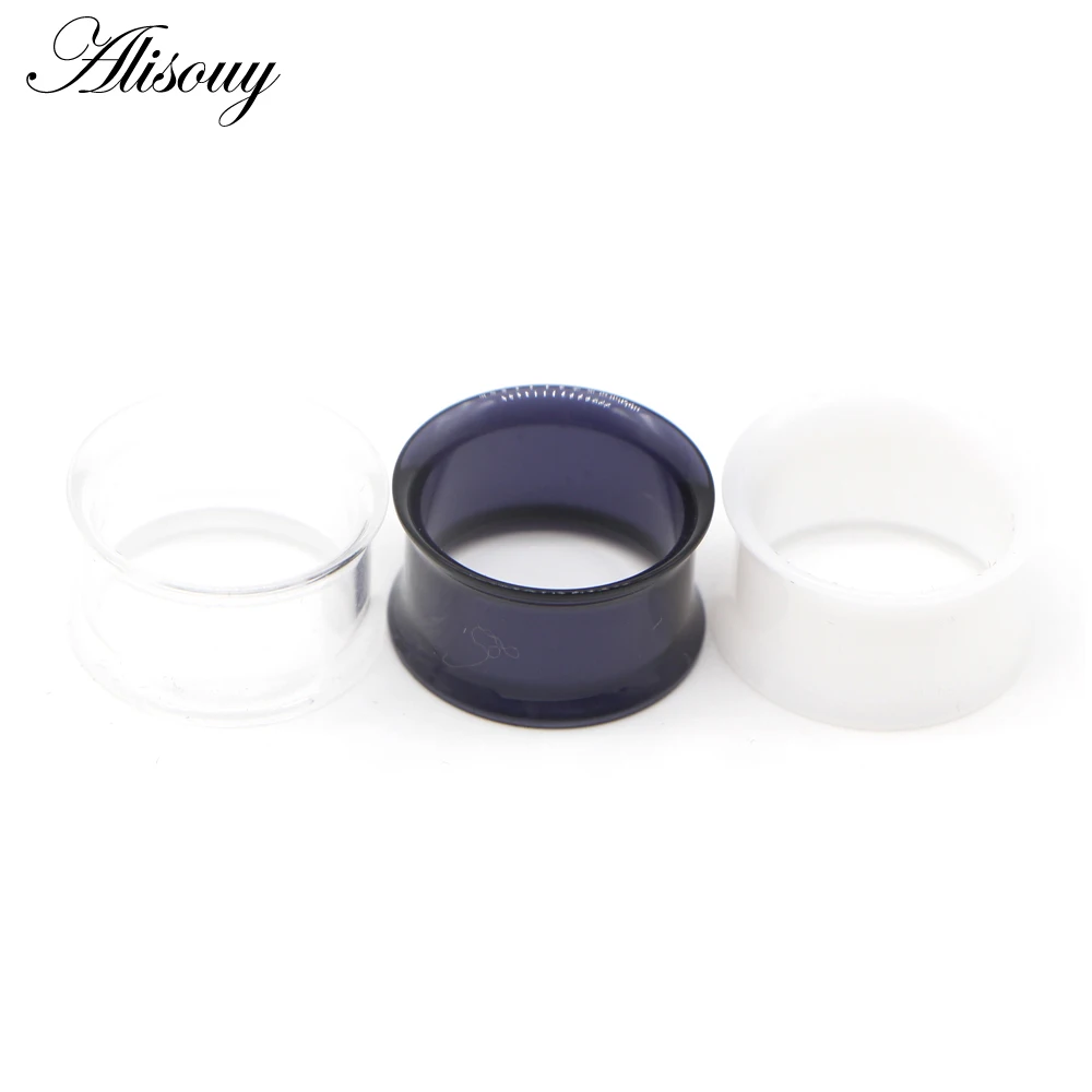 Acrylic Ear Tunnel Plug Ear Gauges Piercing Stretcher Body Jewelry 2pcs