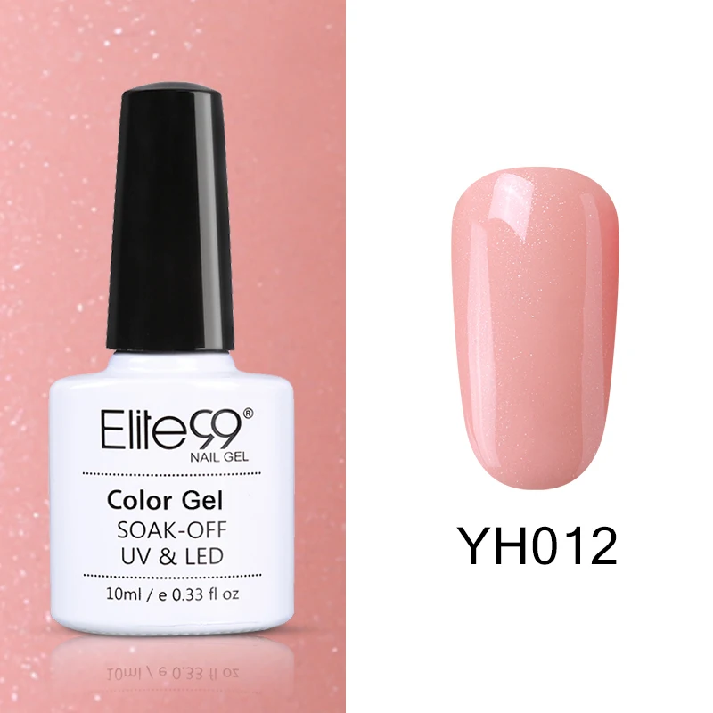 Elite99 Vernis Полупостоянный 10 мл Светодиодный УФ-гель замачиваемый пурпурный цвет светодиодный лак для ногтей нужна лампа отверждения Гель-лак - Цвет: YH012