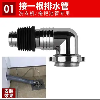 

Fully Automatic Roller Washing Machine Drain-pipe Discharging Tube and Floor Drain with Connector Tee Fitting Bending