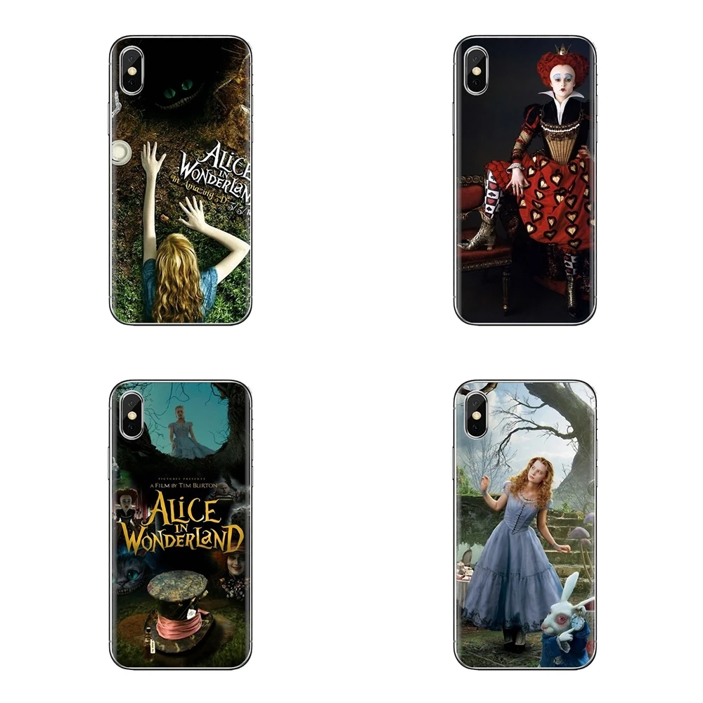 For Xiaomi Mi3 Samsung A10 A30 A40 A50 A60 A70 Galaxy S2 Note 2 Grand Core Prime Transparent Soft Shell Case Alice in Wonderland |