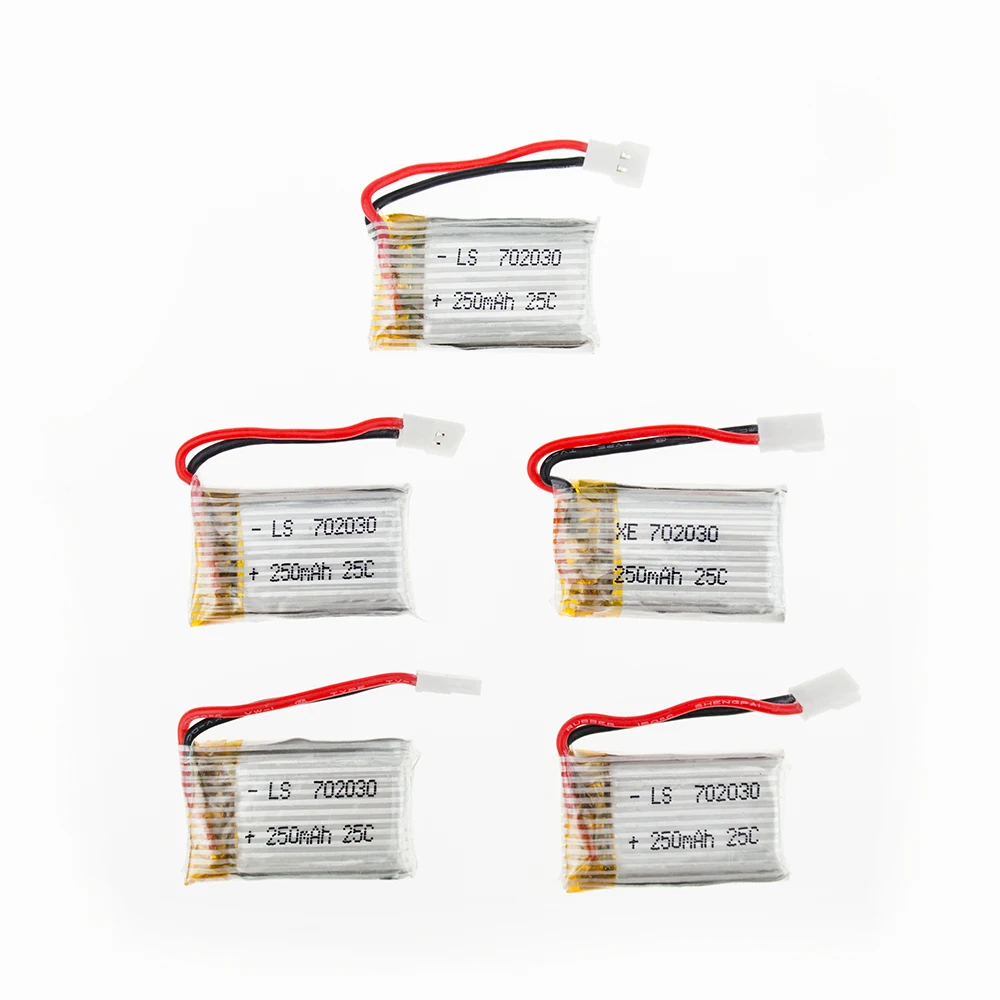 

5 or 10pcs 3.7V 250mAh 20C LiPo Battery For H107 H107C H107L H107D H108C U816 WLtoys v966 Helicopter RC Control Airplane