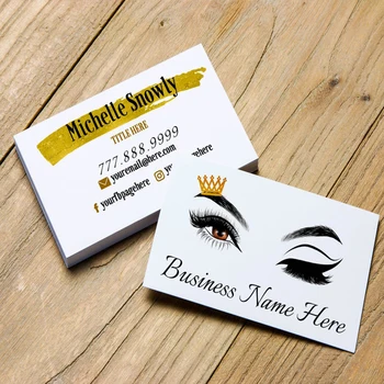 

Personalize Gold Makeup Artist Business Card, Lash Extensions, Make up Artist, Esthetician, 3D Lashes, Digital File, Lash Lady